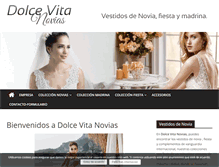 Tablet Screenshot of dolcevitanovias.com